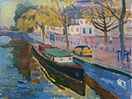 ПЕЙЗАЖ С ЖЁЛТОЙ МАШИНОЙ. АМСТЕРДАМ
